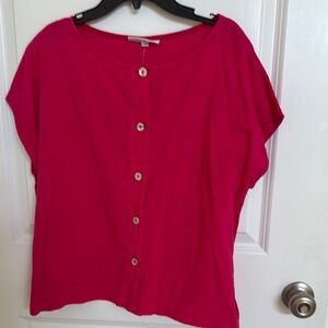 bryn Walker Fuchsia Button-Down Shirt